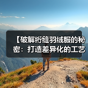【破解绗缝羽绒服的秘密：打造差异化的工艺魅力】（图4）