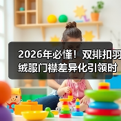 2026年必懂！双排扣羽绒服门襟差异化引领时尚趋势