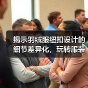 揭示羽绒服纽扣设计的细节差异化,玩转服装辅料行业的秘密武器(图2) 揭示羽绒服纽扣设计的细节差异化,玩转服装辅料行业的秘密武器(图2)