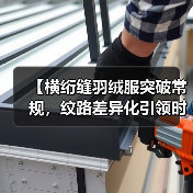 【横绗缝羽绒服突破常规,纹路差异化引领时尚潮流】(图3) 【横绗缝羽绒服突破常规,纹路差异化引领时尚潮流】(图3)
