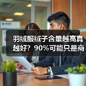 羽绒服绒子含量越高真越好?90%可能只是商家噱头(图3) 羽绒服绒子含量越高真越好?90%可能只是商家噱头(图3)
