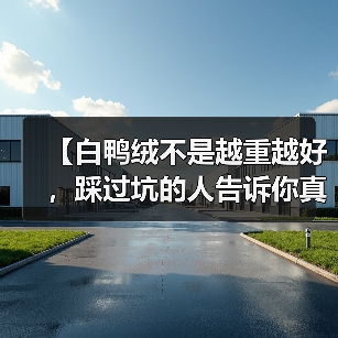 【白鸭绒不是越重越好,踩过坑的人告诉你真相】(图2) 【白鸭绒不是越重越好,踩过坑的人告诉你真相】(图2)